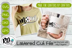 Soccer Baseball Mom - A Layered Sports Cricut Cut File Product Image 2