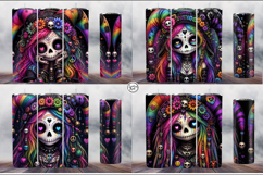 4 Cute Gothic Joker Tumbler Wrap Sublimations, 20 oz Product Image 2