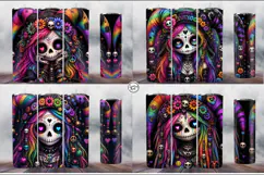 4 Cute Gothic Joker Tumbler Wrap Sublimations, 20 oz Product Image 2