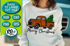 Christmas Tree Farm Truck - A Cricut Cut File or Sublimation Product Image 2