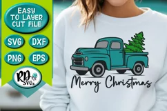 Christmas Tree Farm Truck - A Cricut Cut File or Sublimation Product Image 1