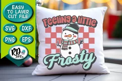 Feeling a Little Frosty - Christmas winter Cricut Cut File Product Image 3