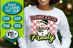 Feeling a Little Frosty - Christmas winter Cricut Cut File Product Image 4