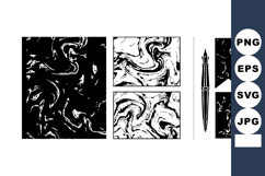 Marble texture design with black and white swirl patterns fo Product Image 1
