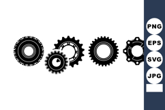 Mechanical gear system vector illustration showing interconn Product Image 1