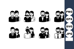 Diverse business people pairs professional teamwork collabor Product Image 1