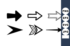 Arrow icons with different styles and shapes for design Product Image 1