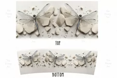 3D Dragonfly 40oz Tumbler Wrap Sublimation Png Product Image 2