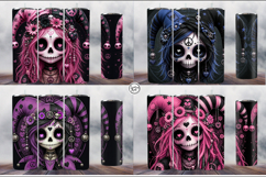 4 Cute Gothic Joker Tumbler Wrap Sublimations, 20 oz Product Image 2
