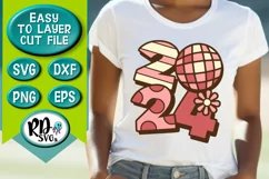 2024 - A Groovy Disco Retro New Years Cricut Cut File Product Image 1