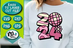 2024 - A Groovy Disco Retro New Years Cricut Cut File Product Image 2