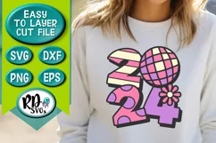 2024 - A Groovy Disco Retro New Years Cricut Cut File Product Image 3