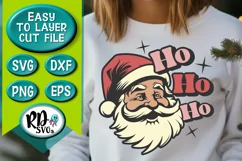 Ho Ho Ho Santa - A Retro Christmas Cricut Cut File Product Image 6