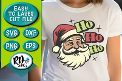 Ho Ho Ho Santa - A Retro Christmas Cricut Cut File Product Image 5