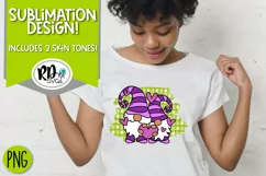 Purple Gnomes With a Heart - A Valentine's Day Sublimation Product Image 1