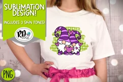 Purple Gnomes With a Heart - A Valentine's Day Sublimation Product Image 3