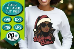 Mommy Claus - A Trendy Retro Christmas Cricut Cut File Product Image 8