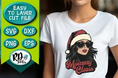 Mommy Claus - A Trendy Retro Christmas Cricut Cut File Product Image 6