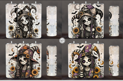 4 Cute Gothic Joker Tumbler Wrap Sublimations, 20 oz Product Image 2