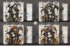 4 Cute Gothic Joker Tumbler Wrap Sublimations, 20 oz Product Image 2