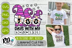 100 Days with my Gnomies - A 100 days of school Cricut SVG Product Image 1