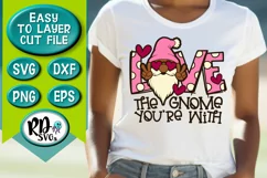 Love the Gnome you're With - A Valentines Cricut Cut File Product Image 4