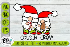 Cousin Crew - A Gnome Matching Family Cricut Cut File Product Image 1
