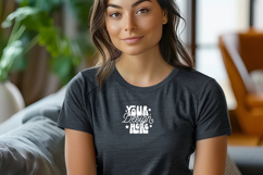 Gildan 64000 Model Mockup, Folded Tshirt Mockup, Product Image 1