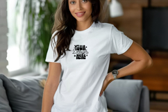 Gildan 64000 Model Mockup, Women Tshirt Mockup, Product Image 1