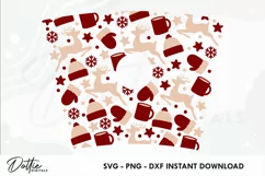Winter Scene Wrap SVG | 24oz Starbucks Acrylic Tumbler Product Image 2