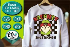 Naughty and I Gnome It - A Retro Cricut SVG Cricut Cut File Product Image 3