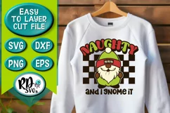Naughty and I Gnome It - A Retro Cricut SVG Cricut Cut File Product Image 4