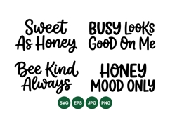 Handwritten Honey Quotes Svg For Crafting Product Image 1