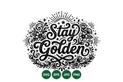 Hand Drawn Floral Typography Clipart Design Product Image 1