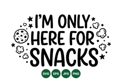Hand Drawn Funny Snack Quote Illustration Product Image 1