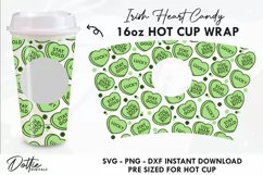 St Paddy's Day Starbucks Full 24oz Acrylic Tumbler Wrap SVG Product Image 1