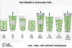 St Paddy's Day Starbucks Full 24oz Acrylic Tumbler Wrap SVG Product Image 3