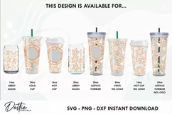 CHRISTMAS COOKIES ACRYLIC TUMBLER WRAP SVG | 24OZ CUP Product Image 3