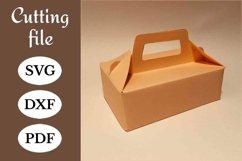 Favor box template, favor bag template, party favor box, SVG Product Image 1