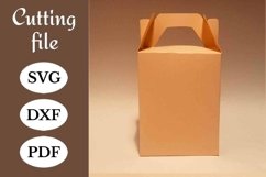 Favor box template, favor bag template, party favor box, SVG Product Image 1