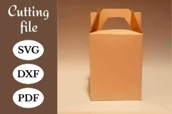 Favor box template, favor bag template, party favor box, SVG Product Image 1