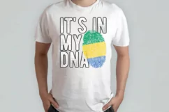 It's in my DNA Gabon Flag Fingerprint PNG Sublimation Product Image 2
