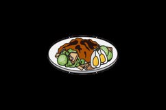 Gado-gado indonesia street food illustration cartoon Product Image 2