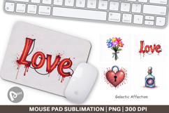 Galactic Affection Love Mouse Pad Product Image 1