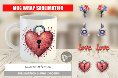 Galactic Affection Love Mug Wrap Product Image 1