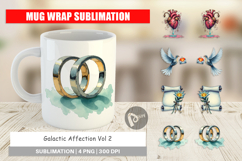 Galactic Affection Love Mug Wrap Product Image 1