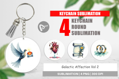 Galactic Affection Love Keychain Product Image 1