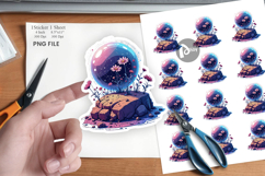 Galactic Flora Orbs Sticker Product Image 1