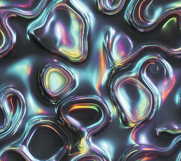 Abstract iridescent tumbler sublimation, gradient metallic Product Image 2