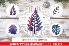 Wind Spinner Metallic Botanicals Product Image 1
